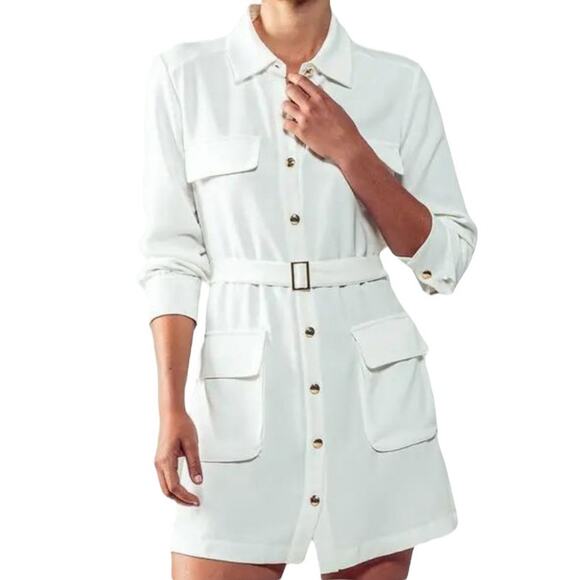 NWT Urban Daizy Sydney Gentle Whisper Dress Women's Size S Vanilla Mini Jacket - Picture 1 of 9